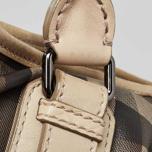 Burberry Smoked Check Coated Canvas Small Northfield Bag - Picture 7 of 11